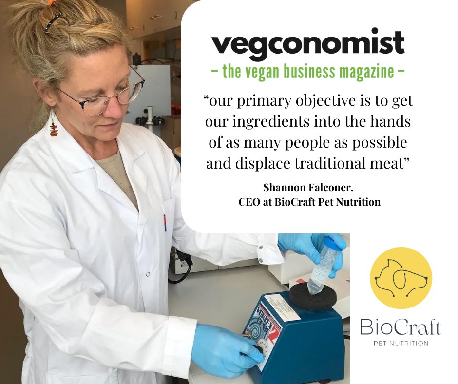 BioCraft is seeking ways to meet customer demand for kinder and more sustainable pet food options while also establishing supply chain stability.

Interview with Vegconomist 👉 surl.li/kzrhs

#biocraft