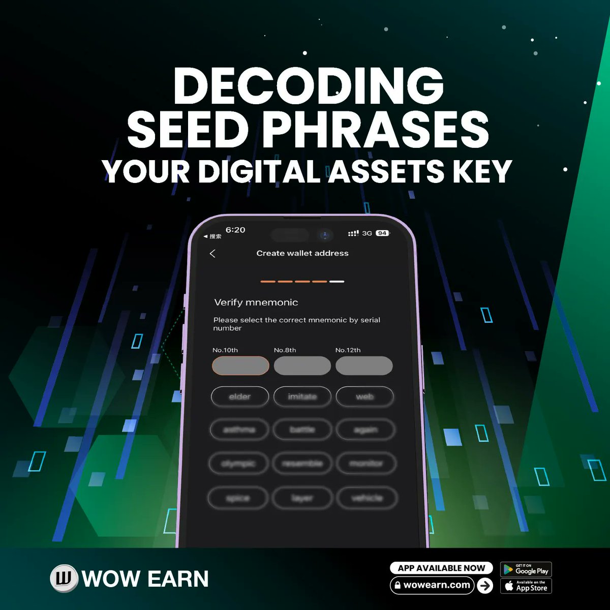 WOWEARNENG's tweet photo. Unlocking the mystery of Seed Phrases 🌱: Your master key to digital treasures.
Can developers retrieve a lost seed? Find out! 🔍 #SeedPhraseExplained https://t.co/XWl5IrxvJQ