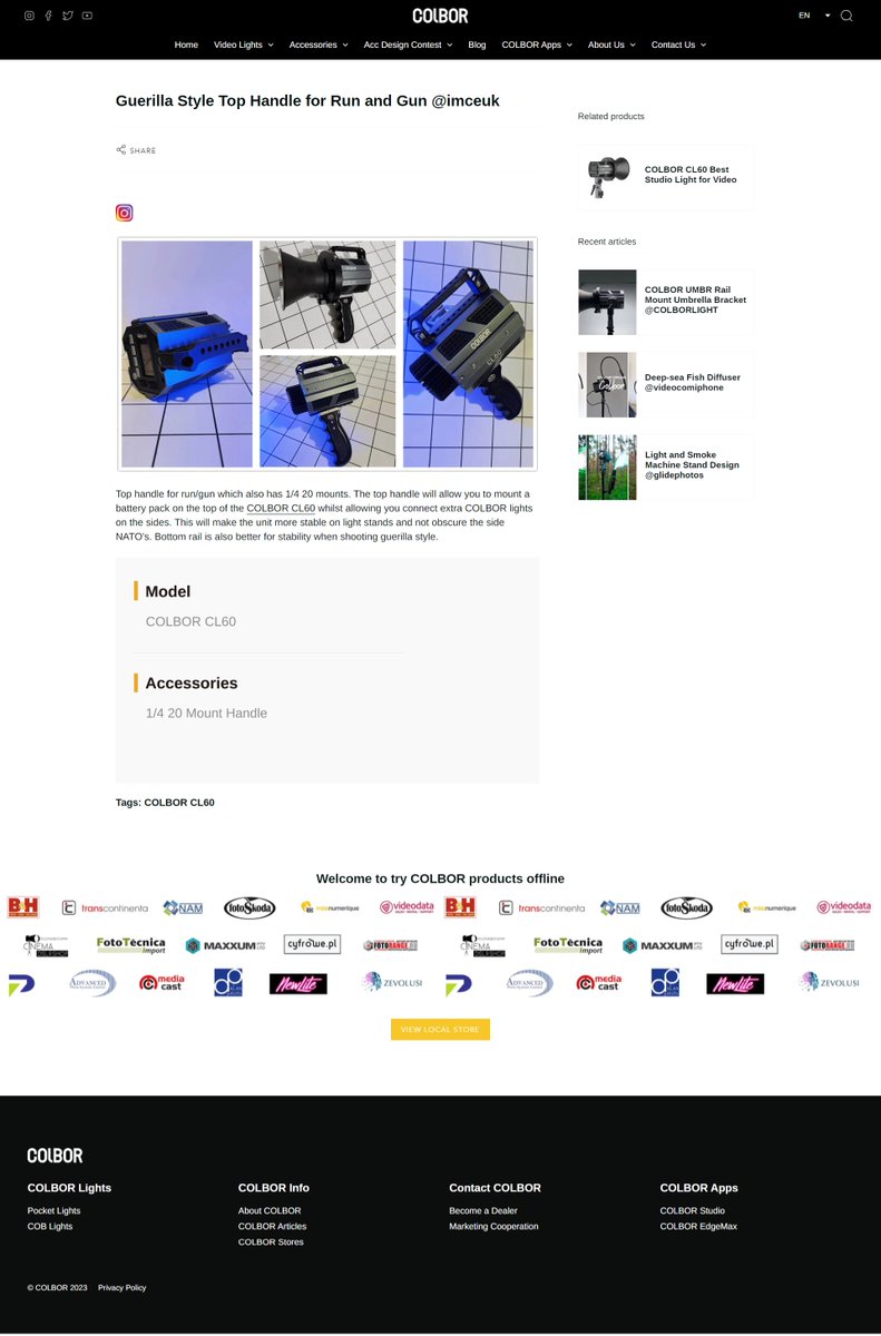 colborlight's tweet photo. Guerilla Style Top Handle for Run/Gun | COLBOR Accessories Design Contest Gallery

💡 Model: #ColborCL60 / #ColborCL100X 
👨‍🎨 Designed by: @imceuk 

🔗 Click to Enter, Win $30K Prizes 👉https://t.co/bkCshBSOT6

#DIYcolborlight  #colborlight #COLBORCL60 #COLBORCL60R #COLBORCL100X https://t.co/SEU6jkJdYi