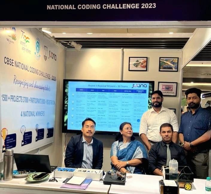 JuanaTech's tweet photo. Team Juana at "National Summit on Facilitating School to Work Transition" 19th and 20th Sept 2023 Organised by CBSE
Recognizing and Showcasing talents of CBSE National Coding Challenge 2023 powered by Microsoft. G8 job students &amp; Thank you CBSE #g20 #cbse #ncc2023 #microsoftedu https://t.co/NqsjziESXl