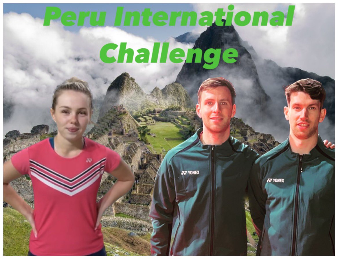 irishbadminton's tweet photo. Lima Peru 🇵🇪 is the location for the next round of Olympic qualification events for the Irish 🇮🇪 competitors competing in the Peru International challenge event. 
Rachael Darragh hopes to keep up her good form in singles, Joshua Magee and Paul Reynolds compete in the doubles.💪☘️ https://t.co/aYmrHvdM9N