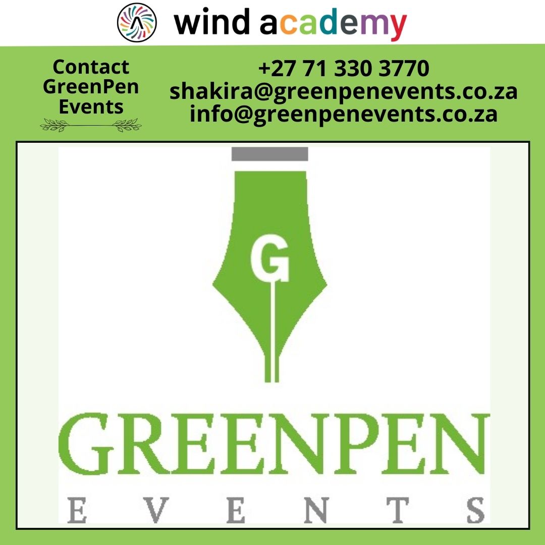 Contact Shakira at Greenpen Events Pty Ltd. to make your special event memorable!
#TrustedProvider #eventplanner #corporateevents #eventorganizer #weddingplanner #eventmanagement #grateful #thankful #training #skills #sustainability #WindAcademySA #education