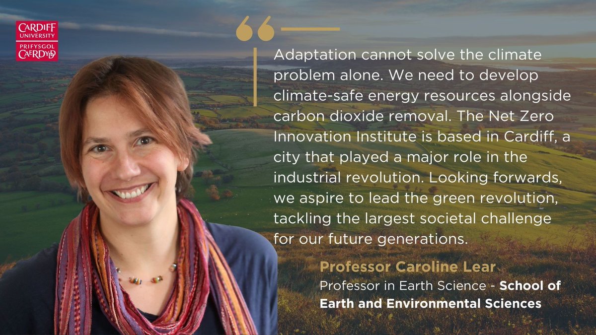 Cardiff School of Earth & Environmental Sciences (@cu_earth) on Twitter photo Professor <a href="/CarolineLear/">Carrie Lear (she/her)</a>, our Director of Research, shares why <a href="/cu_earth/">Cardiff School of Earth & Environmental Sciences</a> is delighted to join the <a href="/CUNetZero/">Net Zero Innovation Institute</a> Institute; working on nature-based solutions to build a more sustainable future for all. Professor <a href="/CarolineLear/">Carrie Lear (she/her)</a>, our Director of Research, shares why <a href="/cu_earth/">Cardiff School of Earth & Environmental Sciences</a> is delighted to join the <a href="/CUNetZero/">Net Zero Innovation Institute</a> Institute; working on nature-based solutions to build a more sustainable future for all.