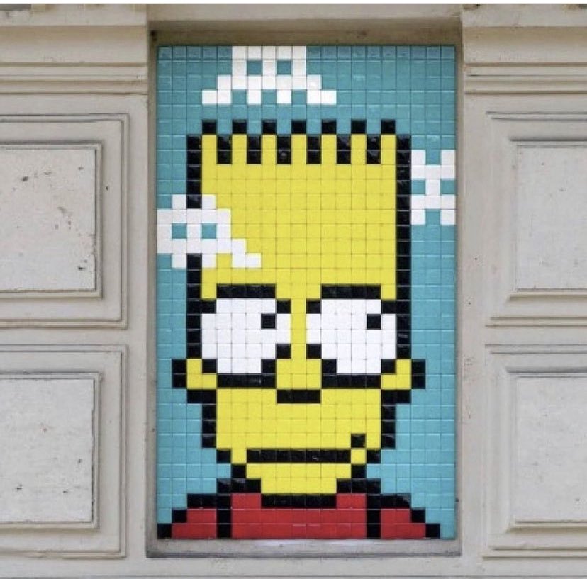 “Bart” by Space Invader in Paris France 👾👾👾👾👾👾👾👾👾
#StreetArt #SpaceInvader #BartSimpson #Paris