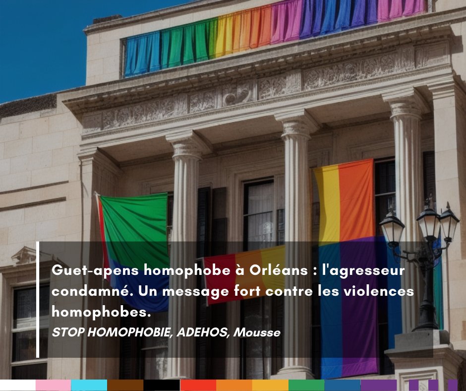 🌟 Victoire contre l'homophobie ! Le guet-apens homophobe de 2017 à Orléans trouve enfin justice. L'un des agresseurs condamné à verser dommages-intérêts et frais d'avocat. Un message puissant contre la haine.  Ensemble, pour un monde inclusif et juste. 🏳️‍🌈