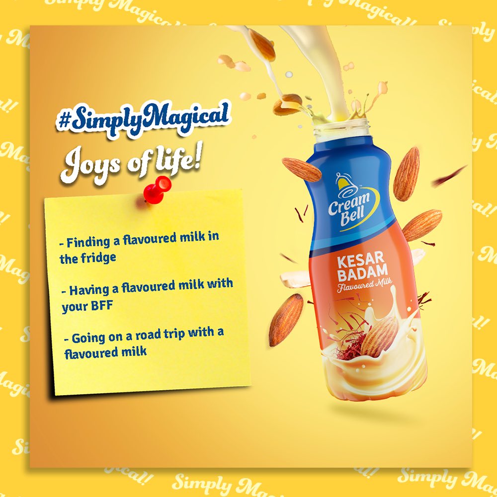 You know it’s a joyful moment if you enjoy it with a #Creambell Milkshake.