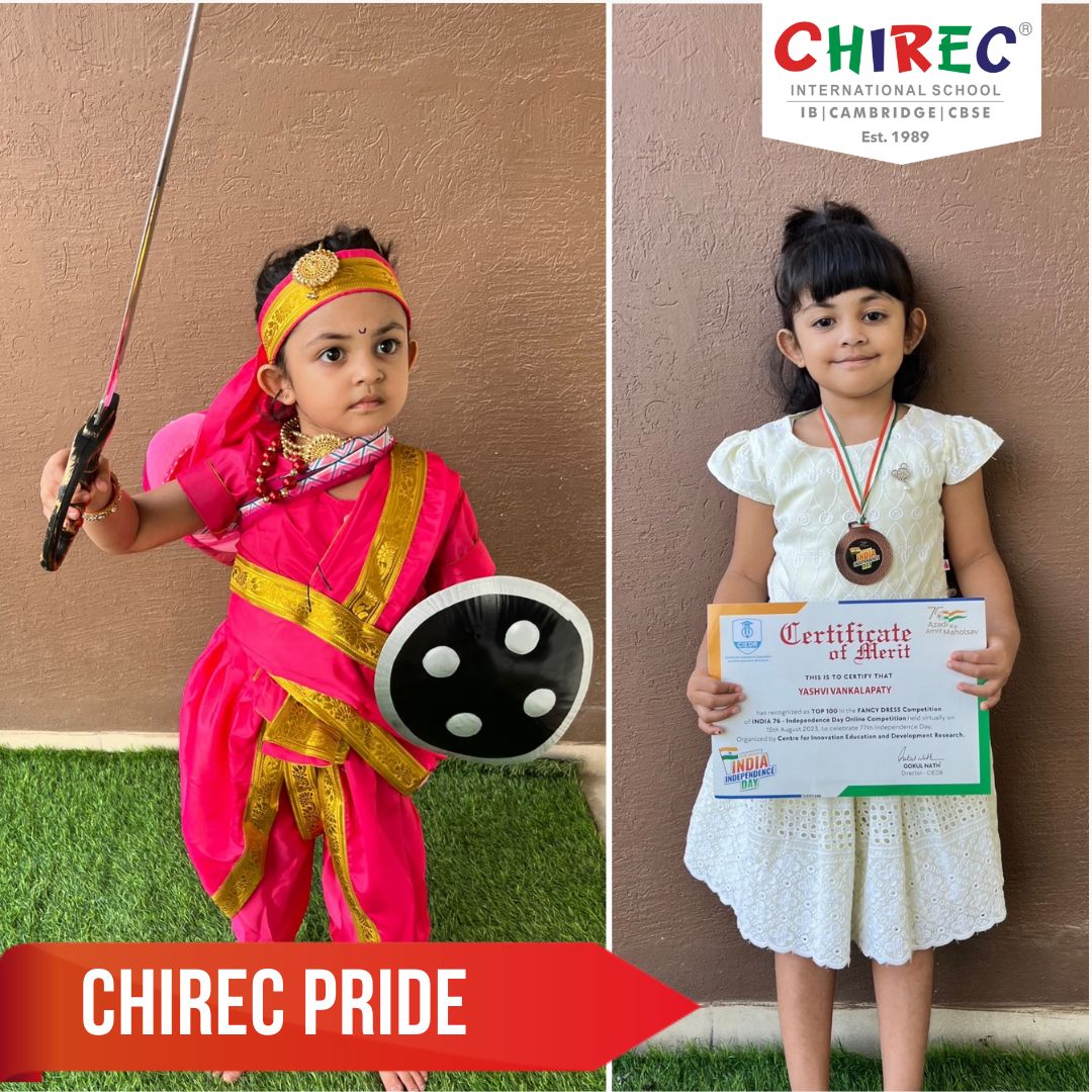 Congratulations, Yashvi from PPI for winning a place in the Top 100 in the Fancy Dress Competition organized by The Center for Innovative Education and Development Research. 
#CHIRECPride #FancyDressCompetition  #WomenInHistory #CHIRECStudents #CHIRECInternationalSchool