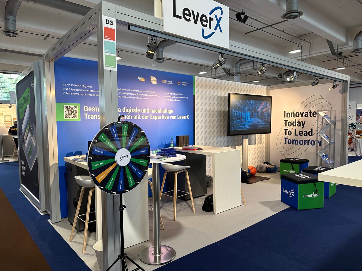 LeverX-Stand am #DSAG-Jahreskongress in #bremen! Wir beraten kostenlos in SAP #S4HANA Migration, #AMS, #transformation -&amp; #changemanagement, SAP #Implementation &amp; #Customisation, #ISBN, #PLM, #supplychain, #appdevelopment, 
#Webdesign &amp; #UX/#UI und geben tolle Preise😉
Bis bald!