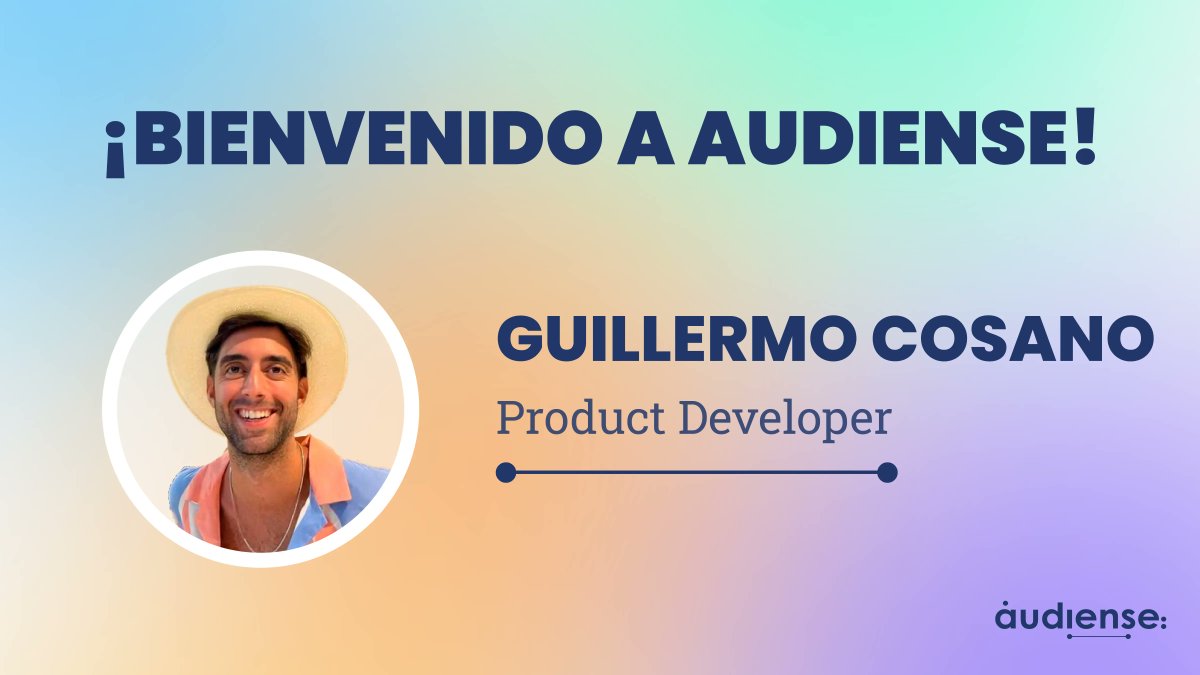 🎉 ¡Nos alegra presentaros a @guillecg98, la última incorporación al equipo de producto de Audiense!
Como Product Developer, Guillermo aporta su innovación y experiencia para ayudarnos a crear soluciones aún mejores.
¡Bienvenido a bordo, Guillermo! 👏