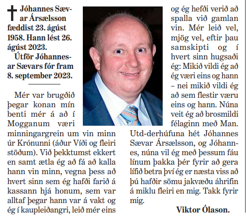 Fallegasta minningargrein dagsins ❤️