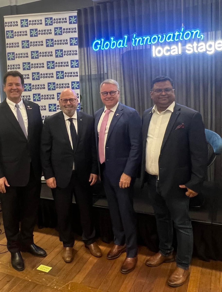 Michael Sharpe 🇦🇺🇬🇧🇺🇸 (@mrmichaelsharpe) on Twitter photo Thanks to <a href="/AUKUSforum/">AUKUS Forum 🇦🇺🇬🇧🇺🇸</a> Co-Chairs Hon Joel Fitzgibbon and Hon Arthur Sinodinos for joining the AUKUS Cyber event. See our latest aukusforum.com
<a href="/fitzhunter/">Joel Fitzgibbon</a> <a href="/A_Sinodinos/">Arthur Sinodinos AO</a> Thanks to <a href="/AUKUSforum/">AUKUS Forum 🇦🇺🇬🇧🇺🇸</a> Co-Chairs Hon Joel Fitzgibbon and Hon Arthur Sinodinos for joining the AUKUS Cyber event. See our latest aukusforum.com
<a href="/fitzhunter/">Joel Fitzgibbon</a> <a href="/A_Sinodinos/">Arthur Sinodinos AO</a>