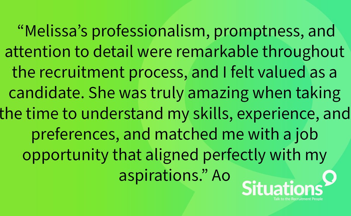 Want a job? We have loads! Come see the people who Care, here is a testimonial for our MD, Melissa!
#Guernsey #Recruitment