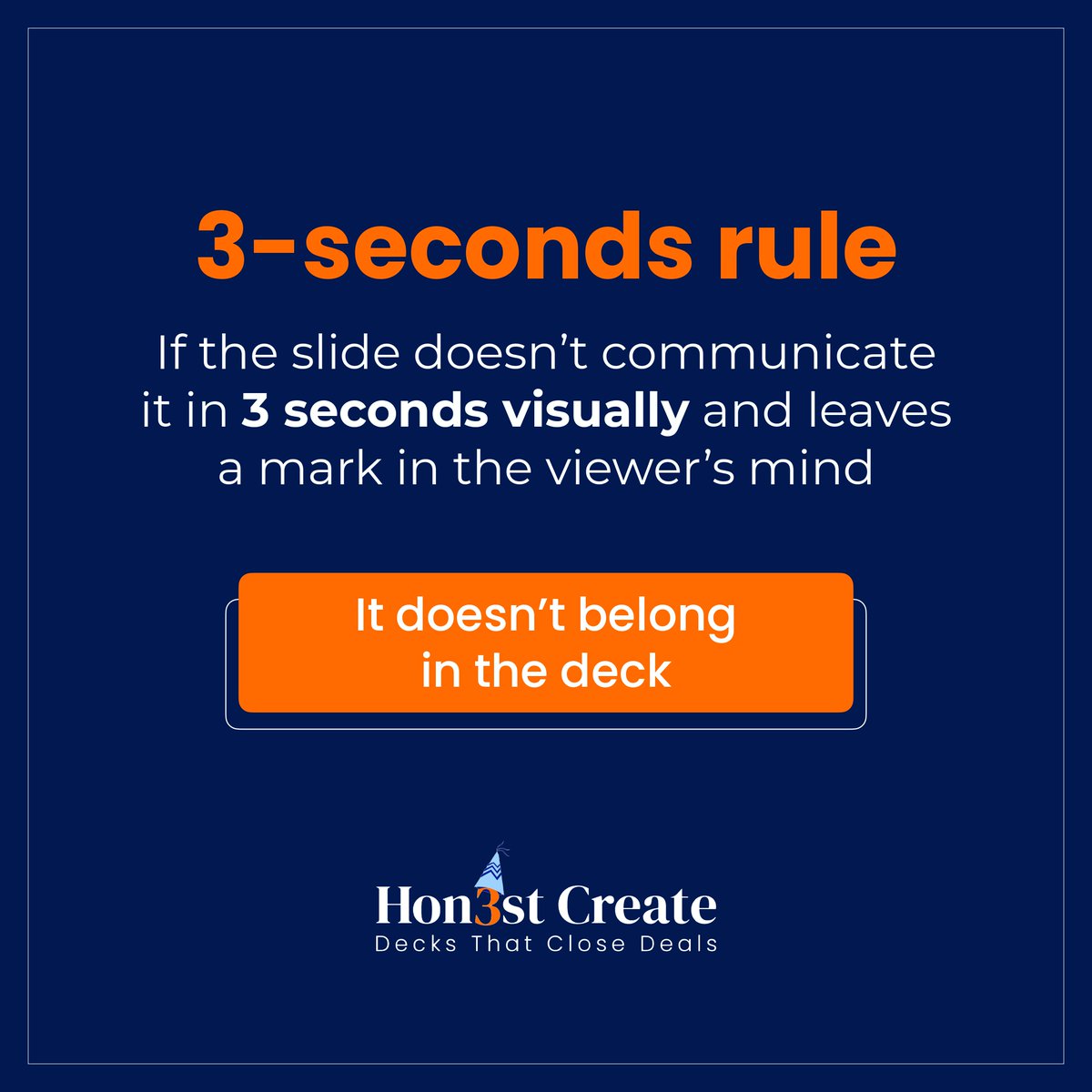 Honestcreate_'s tweet photo. Unlocking the 3-seconds rule ✨

Quarterly and yearly, investor engagement with decks decreased by a similar margin. 📉

This makes it imperative to make the slides pictorially represent the key message. Under 3 seconds!

Which other aspects can help get more investor interest? https://t.co/HuhR8BdeuF
