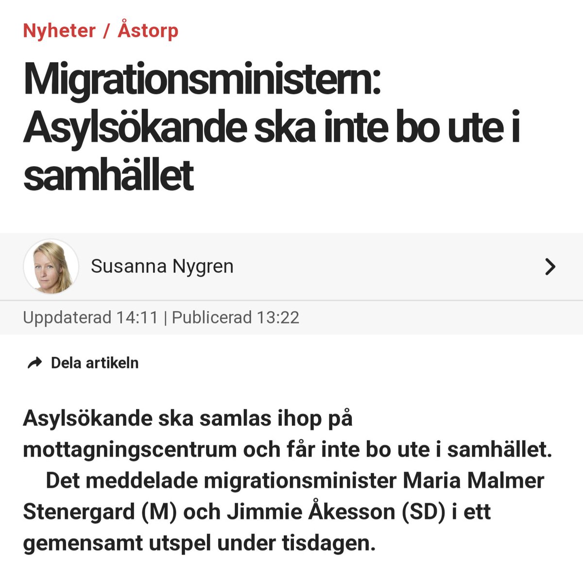 När angiverisystemet är på plats kommer lägren. Tänk om vi hade ett namn på sån här politik.