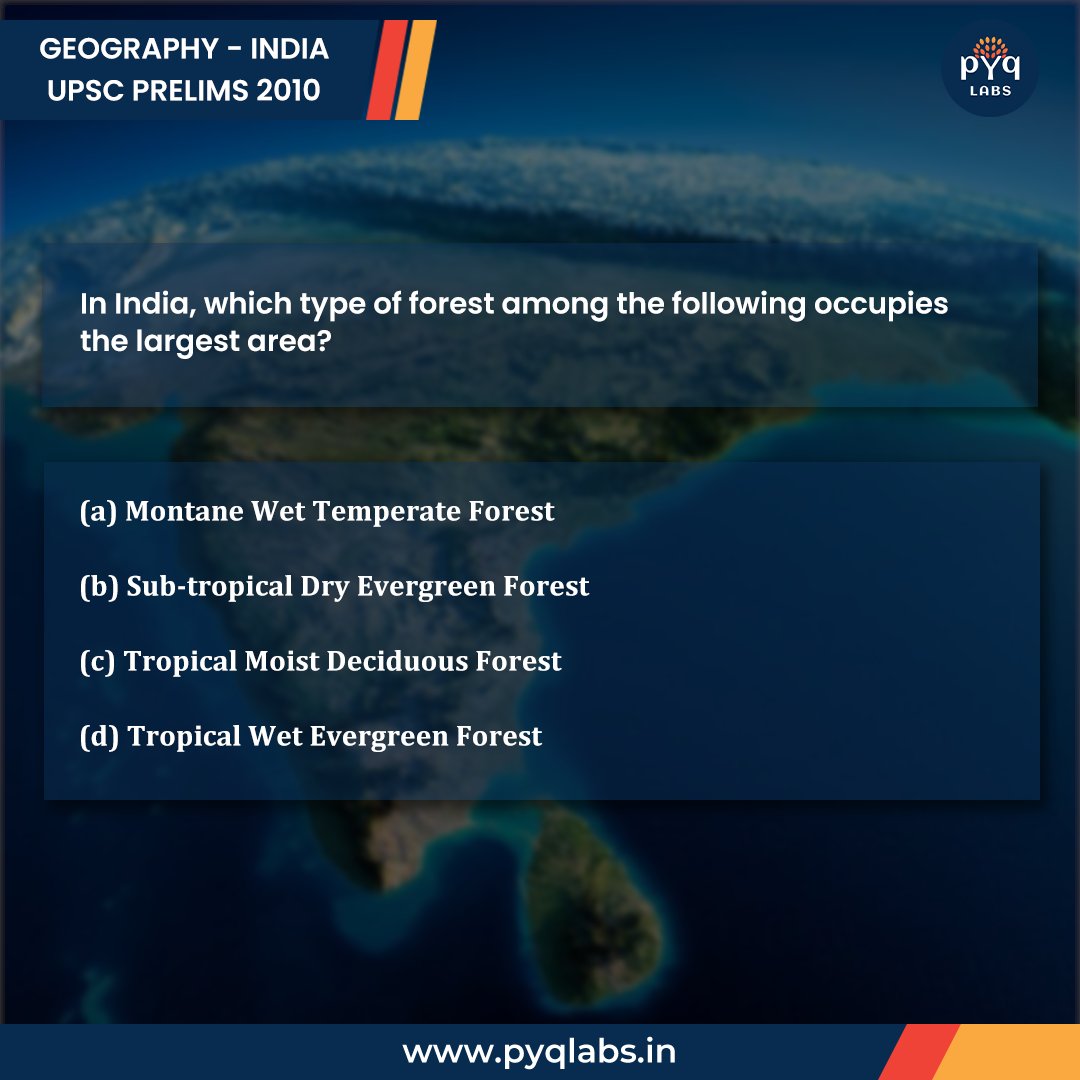 Comment your answer 👇

Correct answer will be pinned. 

#pyqlabs #iasdream #upscquestions #previousyearquestionpapers #UPSC #currentaffairs #QuizOfTheDay #answer #iqtest #iq999 #upscmotivation #UPSCPrelims2024 #IAS #geographyindia #indianforests