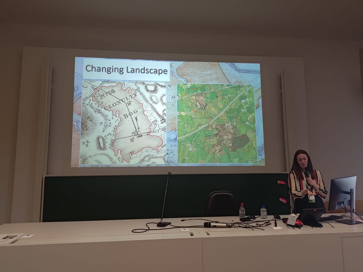 @lisaccoleman presented on how Irish peatlands changed over the last 200 years as part of @RePEAT_IRE project #Power2Peatlands #Peatlandsmatter #PeatTwitter