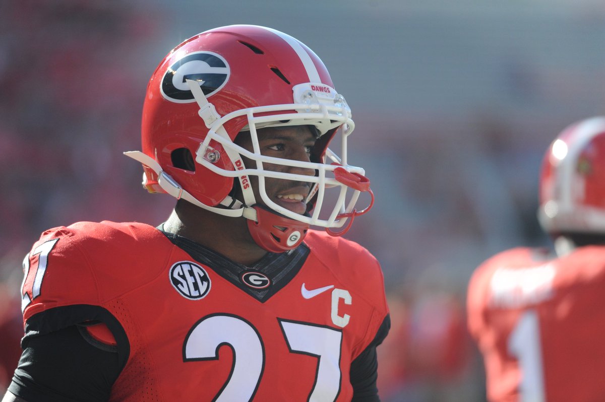 GeorgiaFootball's tweet image. Thinking of you @NickChubb ❤️🖤