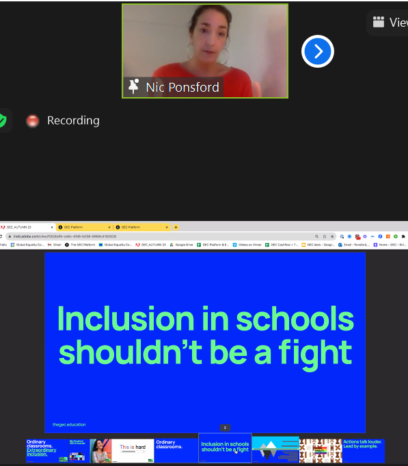 Inclusion in schools - it shouldn't be a fight! 

@GECCollect's Nic Ponsford challenging us to think about the work we are doing at the moment in educational institutions.

What does it mean to you at this point in time?

@stuff_better symposium #BecomingTI