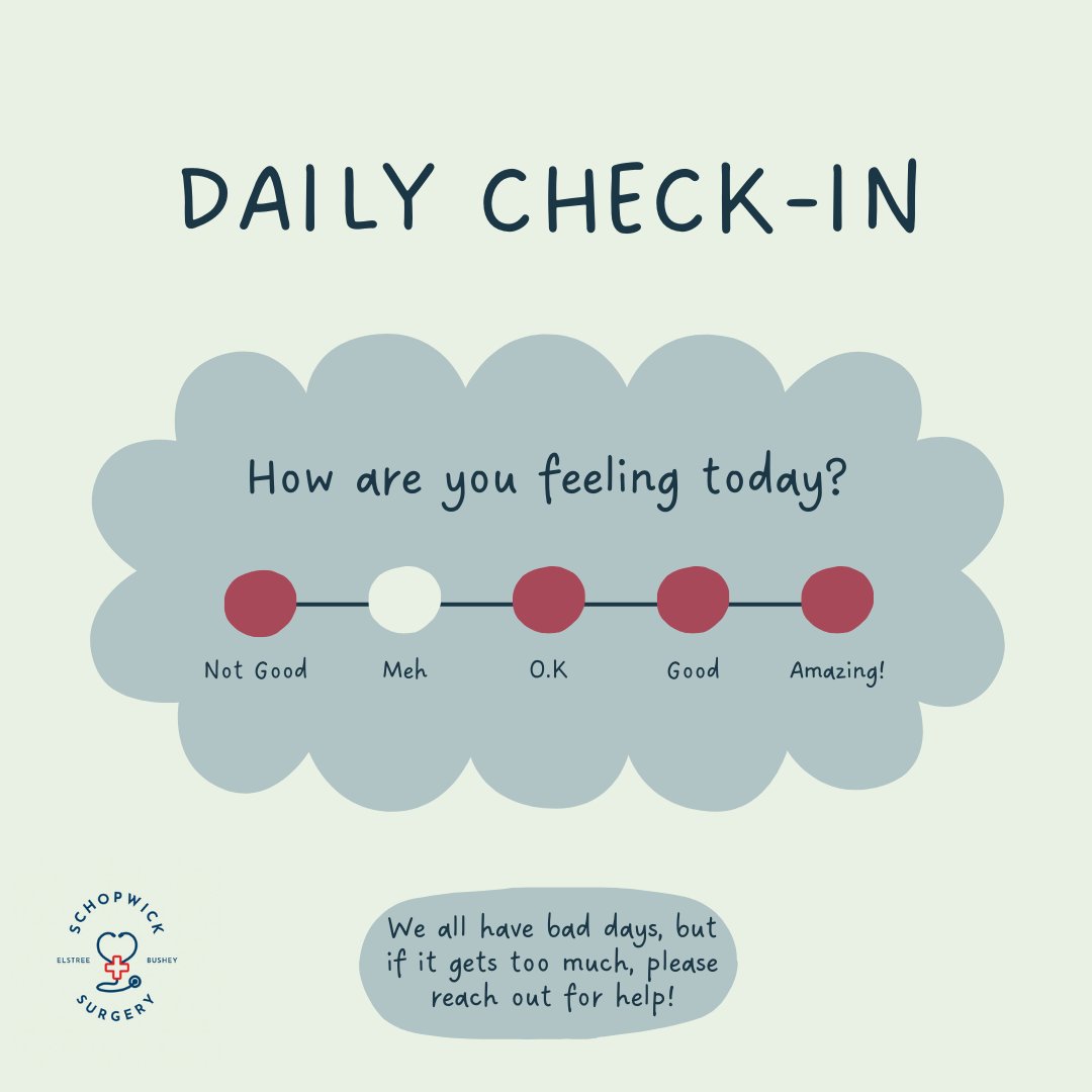 Don't under estimate how you feel inside. It's okay to have a bad day.