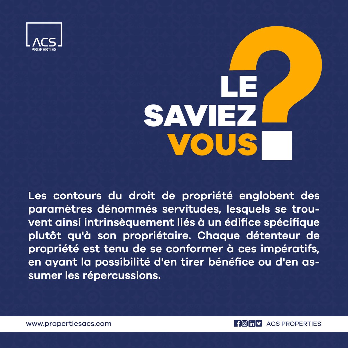 #DroitDePropriété #Servitudes #Propriété #ResponsabilitéPropriétaire #LoiSurLaPropriété #ObligationsLégales #BénéficesEtResponsabilités #DroitImmobilier #Juridique #DroitCivil #Acsproperties