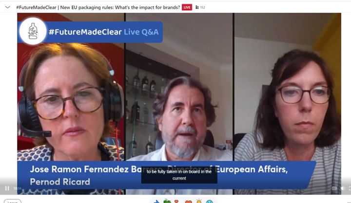 SpiritedUlrich's tweet photo. For #spirits, glass bottle designs & shapes are integral parts of product presentation & differentiation. This fundamental aspect needs to be fully taken on board in the current #PPWR debate, explains Jose Ramon Fernandez from @Pernod_RicardEU
#FutureMadeClear #CircularMaking https://t.co/VCv5AWqyXq