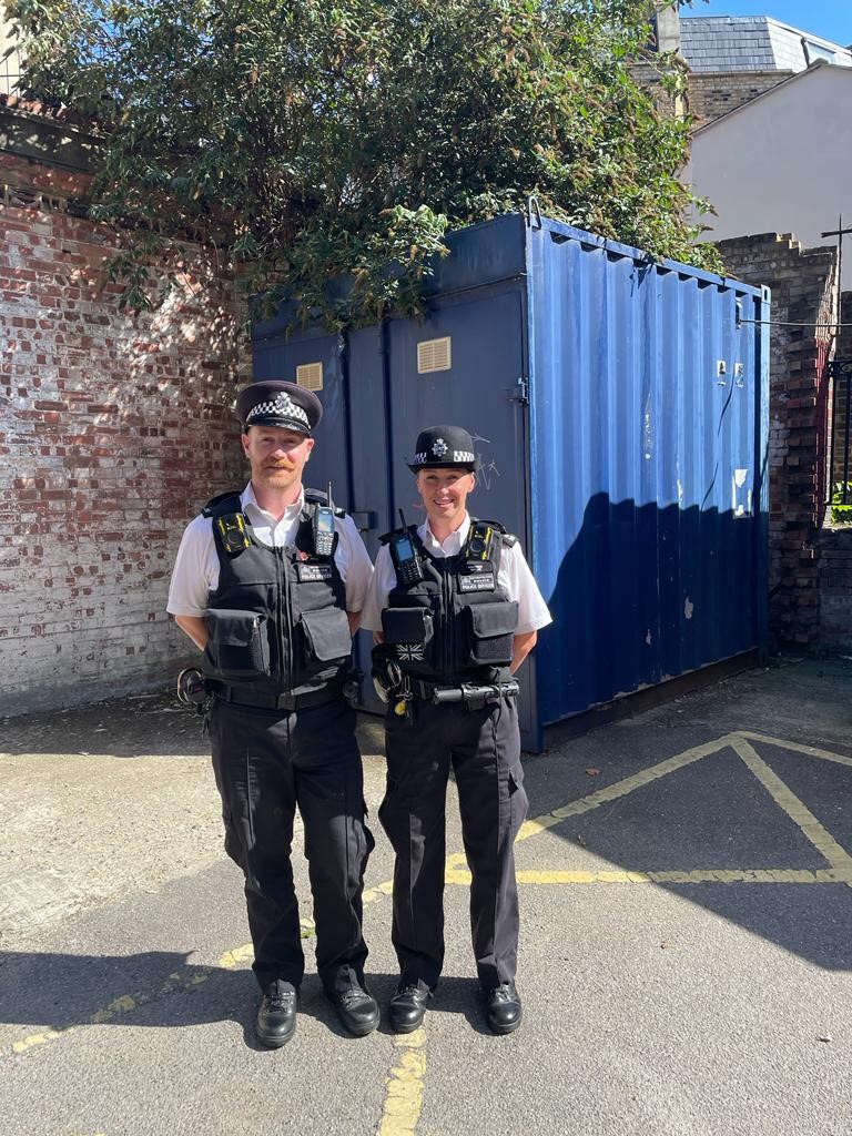 PCs Jodie Smythe and Phil Smith were patrolling an estate when they noticed a carrier bag hidden behind a shipping container.

They found two boxes of jewellery inside. After a forensic examination of the items, the officers returned the jewellery to the victim. Excellent work 👏