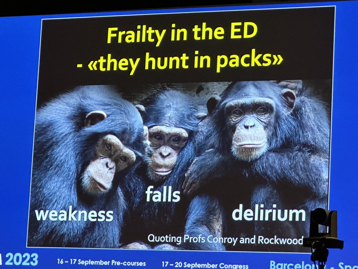 Frailty in ED hunt in packs. @replynickel #EUSEM2023 @EuropSocEM