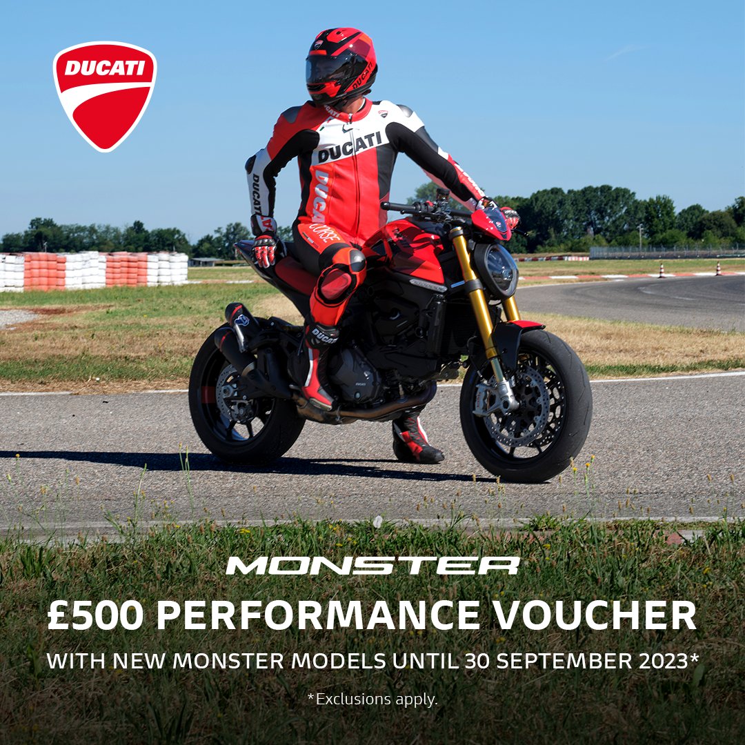 DucatiUK's tweet image. Would you spend a £500 #DucatiPerformance voucher on Ducati Accessories or the latest Ducati Apparel?

ducati.com/gb/en/current-… #Monster #JustFun