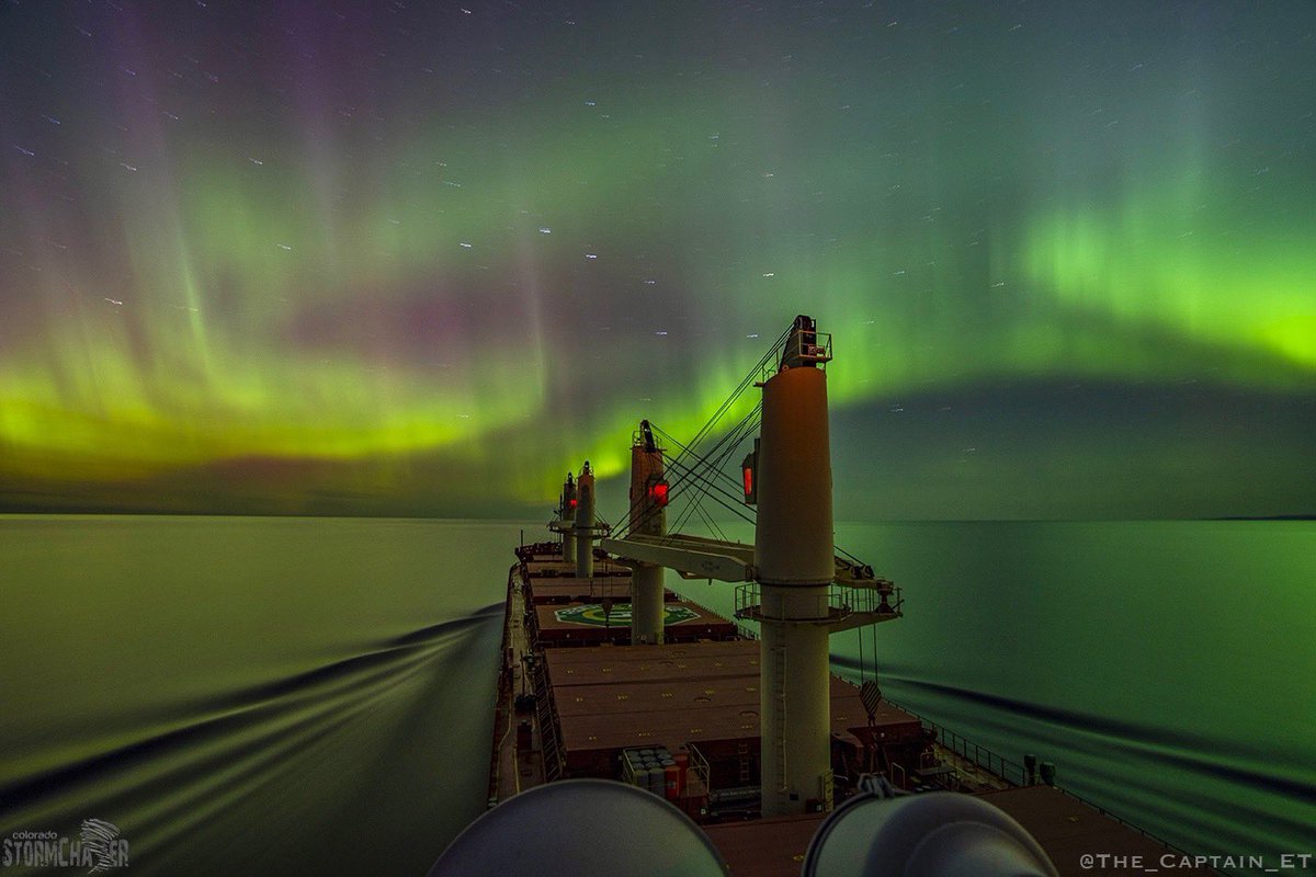 Eric Treece (@colostormchaser) on Twitter photo Last night on #LakeSuperior was just mind blowing! Taken from the <a href="/fednavlimited/">Fednav Limited | Fednav Limitée</a> vessel Federal Bering as we sailed by Caribou Island on The Big Lake. @stormhour <a href="/JimCantore/">Jim Cantore</a> <a href="/spann/">James Spann</a> #AuroraBorealis Last night on #LakeSuperior was just mind blowing! Taken from the <a href="/fednavlimited/">Fednav Limited | Fednav Limitée</a> vessel Federal Bering as we sailed by Caribou Island on The Big Lake. @stormhour <a href="/JimCantore/">Jim Cantore</a> <a href="/spann/">James Spann</a> #AuroraBorealis