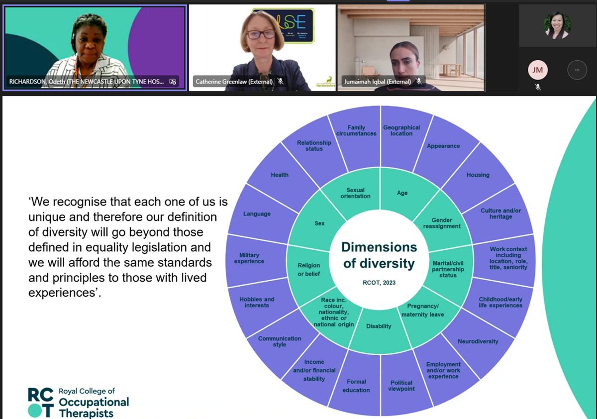 Venus Madden (@thevenusmadden) on Twitter photo Next up, another legend @OdethRichardson <a href="/theRCOT/">Royal College of Occupational Therapists</a> giving us a honest reflection on our journey to #EDIB, how each of us has a role to play and the importance of finding our allies (& be an ally).
'We all make mistakes but its how we acknowledge, react and learn that matters'. Next up, another legend @OdethRichardson <a href="/theRCOT/">Royal College of Occupational Therapists</a> giving us a honest reflection on our journey to #EDIB, how each of us has a role to play and the importance of finding our allies (& be an ally).
'We all make mistakes but its how we acknowledge, react and learn that matters'.