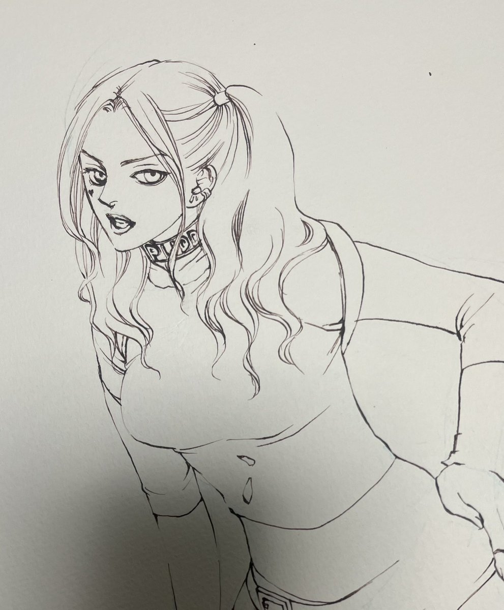 ハーレイクイン?を描こうとしてやめたの出てきた 