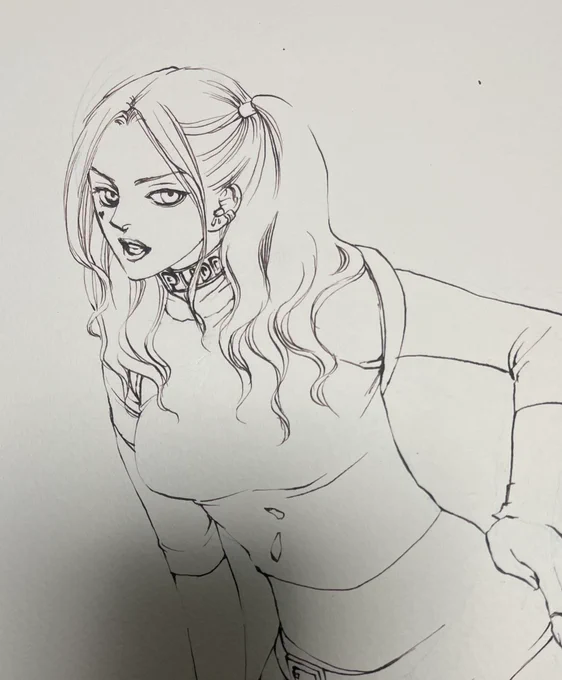 ハーレイクイン?を描こうとしてやめたの出てきた 