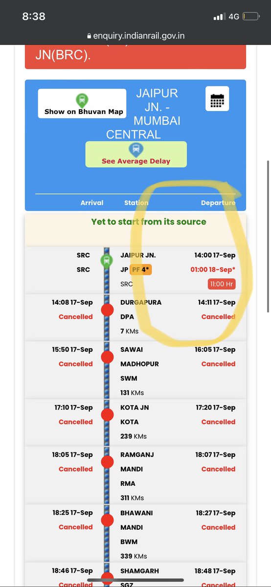 rksharma0312's tweet photo. @RailwaySeva 
PNR Number:
2301980419 / 2301980943

I want Full refund of my tatkal ticket the train was late by 24 hours we waited 12 hours at jaipur station. And went mumbai by bus. Got down by train at swaroop ganj and Took bus for mumbai 
Contact - 7798778643 https://t.co/QeLr7PAsuG