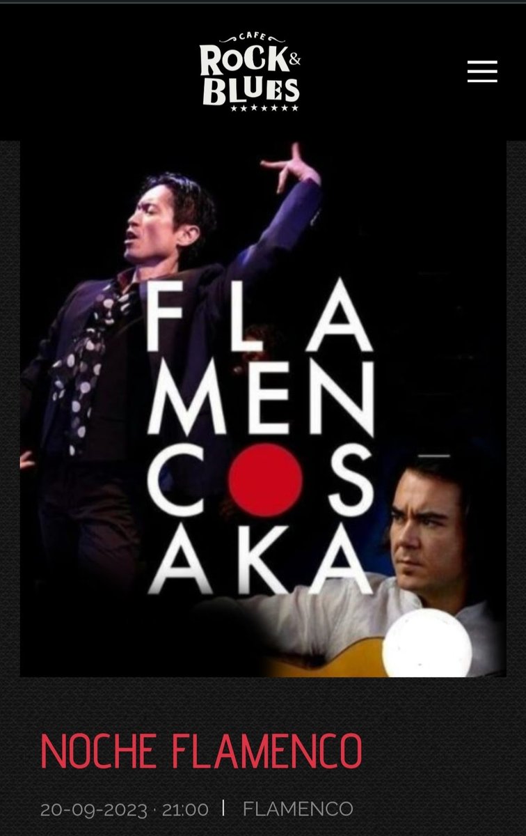 Ryo Matsumoto "El Cigarrón de Jerez"
Nacho Esteves "El Niño"
Javier Fernández"Mutan"
Josué Barrés
Miércoles 20 septiembre 
Dos pases: a partir de las 21h00
Calle del Cuatro de Agosto, 5, Zaragoza