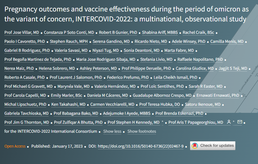 Jikkyleaks's tweet photo. Sorry Viki but your Lancet study looks surgisphere-level fake. You cannot put this amount of work in with 50+ authors from multiple international sites with "no funding".
Yet this is also famously the cohort with 5 deaths from 4618 women - 10x the expected maternal mortality rate.
In Australia the maternal mortality rate is around 5 per 100,000 women. In the UK it's 10 per 100,000 women (another scandal).
Even accepting the higher UK rate the probably of 5 deaths in 4618 pregnancies should be 1 in a billion. This group should be audited then referred for criminal investigation.
I'm happy to help with the audit.
https://t.co/JLrprpYBdc
@chrismartenson @JesslovesMJK @profnfenton @ClareCraigPath