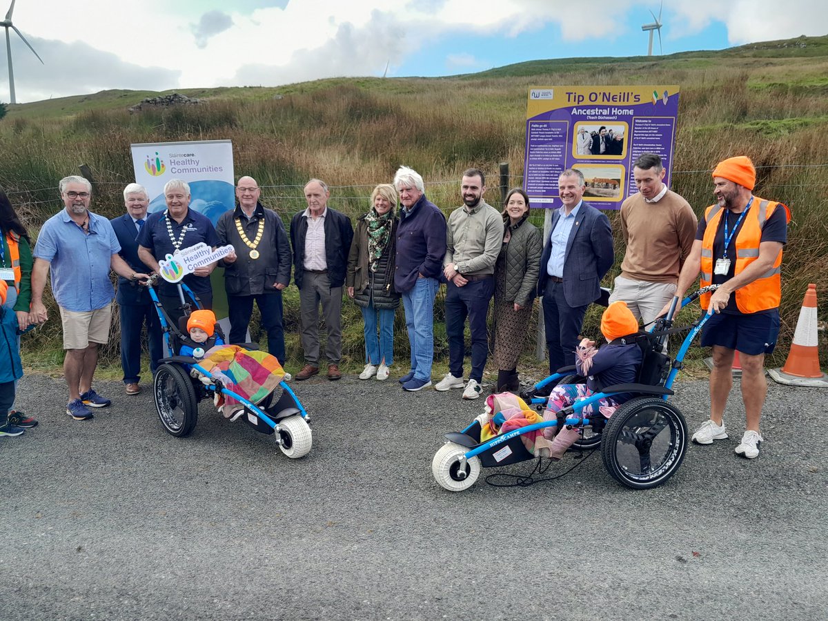 ColmColgan's tweet image. HIPPOCAMPE all terrain wheelchairs launched at the opening of the Tip O'Neill trail in Donegal. Opened by his son, US politician Tommy O'Neill.