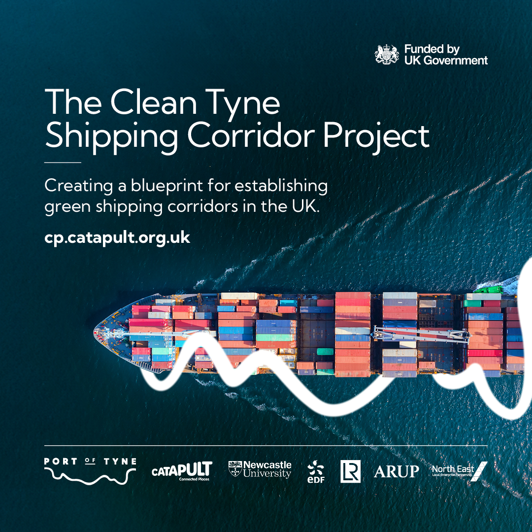 Working with a consortium of partners, we have contributed to a new report on the findings from The #CleanTyne Shipping Corridor project - connecting the North East with the European Green Shipping Network using zero emission energy cp.catapult.org.uk/report/clean-t…
#Maritime2050 #UKSHORE