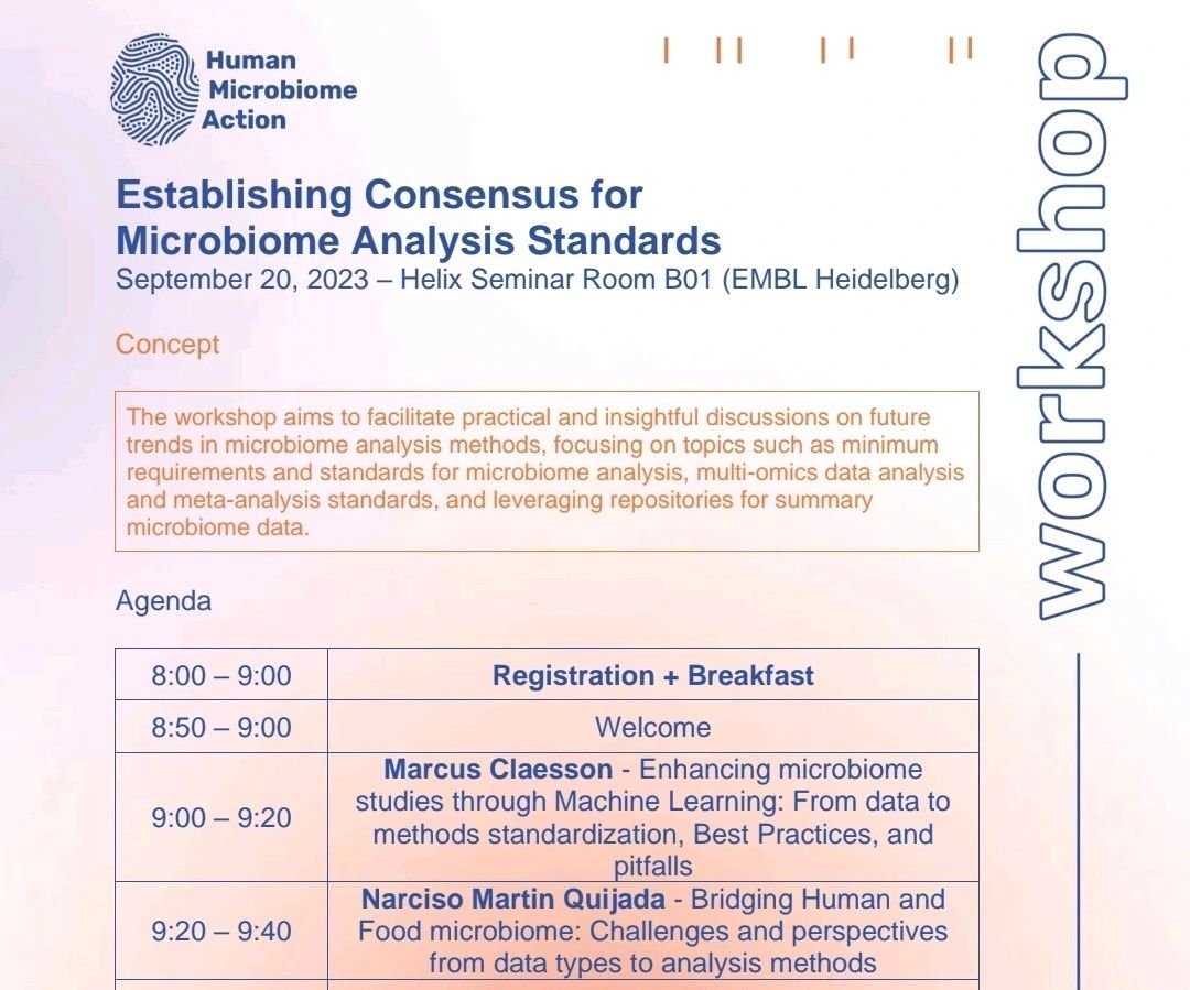 Very much looking forward to present the outcomes of our <a href="/ml4microbiome/">ML4Microbiome_COST</a> COST Action at #HumanMicrobiomeAction in Heidelberg tomorrow!