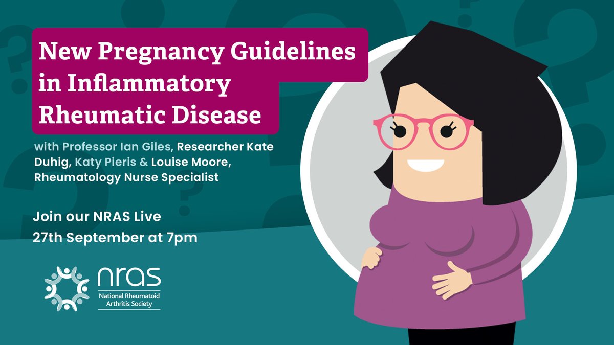 NRAS_UK's tweet photo. This week is #NationalBreastFeedingWeek 🤱 

Are you pregnant or thinking about starting or extending your family? 

Join our upcoming NRAS Live event on 27/9 at 7pm. We will be discussing the new guidelines and the changes in RA medications that are safe to continue during pregnancy. We will also be including the topic of breastfeeding. Learn about the new changes from guidelines author Prof. Ian Giles. 

For more information on how to watch, and to submit a question visit 👉

https://t.co/cBTyAMkSzP

If you are a health professional treating patients with IA, then this event is also for you!