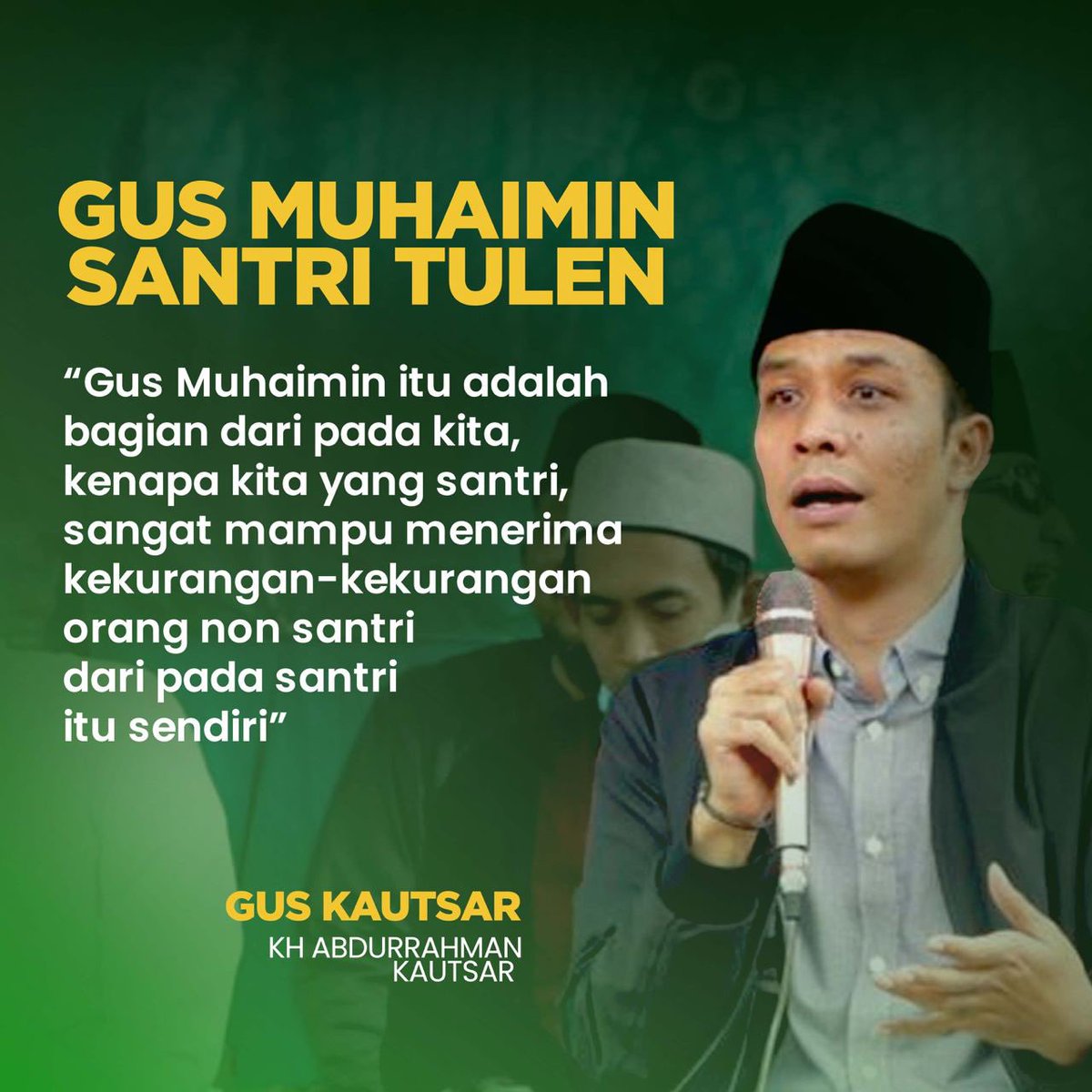 Gus Imin adalah santri dan sudah saatnya santri memimpin negeri ini. Budal Gus! <a href="/cakimiNOW/">A Muhaimin Iskandar</a> 

#GusIminPemimpinUmat
#AniesMuhaimin2024