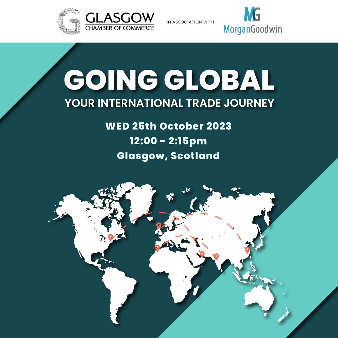 Is your business looking to go global? 🌍

Join us for expert-led presentations at our event ‘Going Global: Your International Trade Journey’ on 25th October at 12 PM to learn the six key steps. ✈️

Check out our link in bio for more information. 😁

#internationaltrade #export