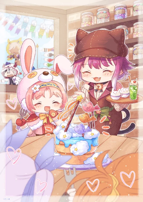 こどもだけのとくべつなメニューなんだって!#デイリーミミちゃん 