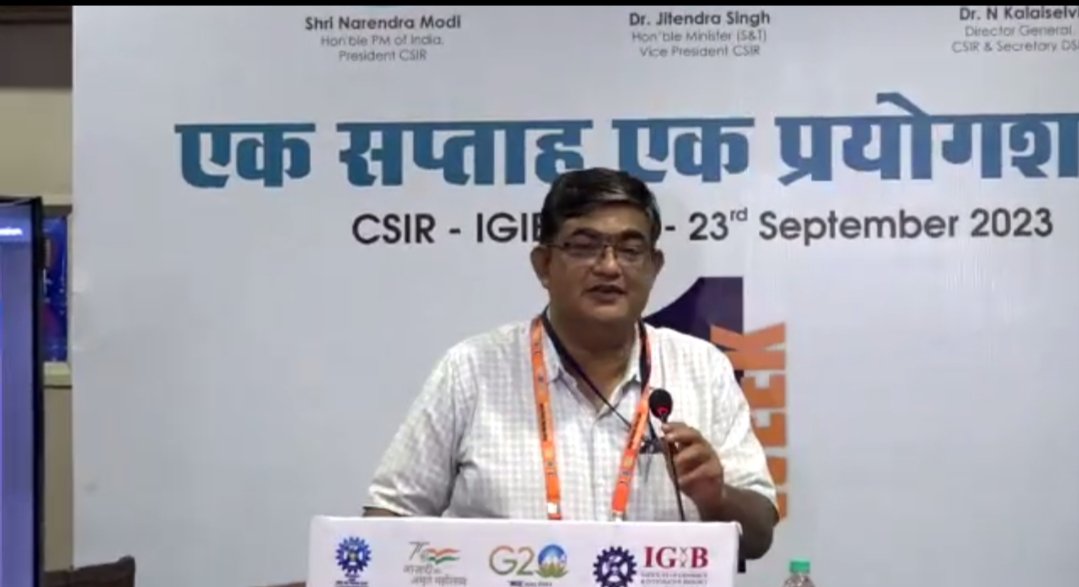IGIBSocial's tweet photo. Inauguration of the Phenome India Web Portal by the Hon'ble Joint Secretary @CSIR_IND Shri Mahendra Kumar Gupta in #OWOL.
This pan CSIR multi-omics study will pave a way forward for precision medicine.
#IGIB #OWOLIGIB #PICHeCK https://t.co/8TPKGBVJzY