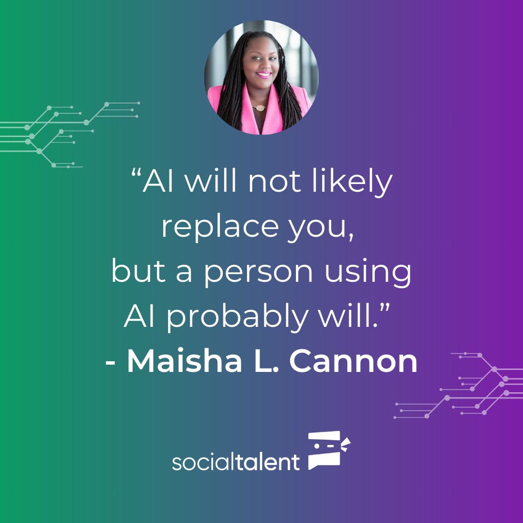 🤖 Is AI Friend or Foe? 🤔 Wondering about the impact of AI on your future? SocialTalent and Maisha Cannon are here to ease your doubts and boost your AI confidence. Stay tuned for insights from more AI pioneers! #ArtificialIntelligence #AIConfidence #FutureIsNow