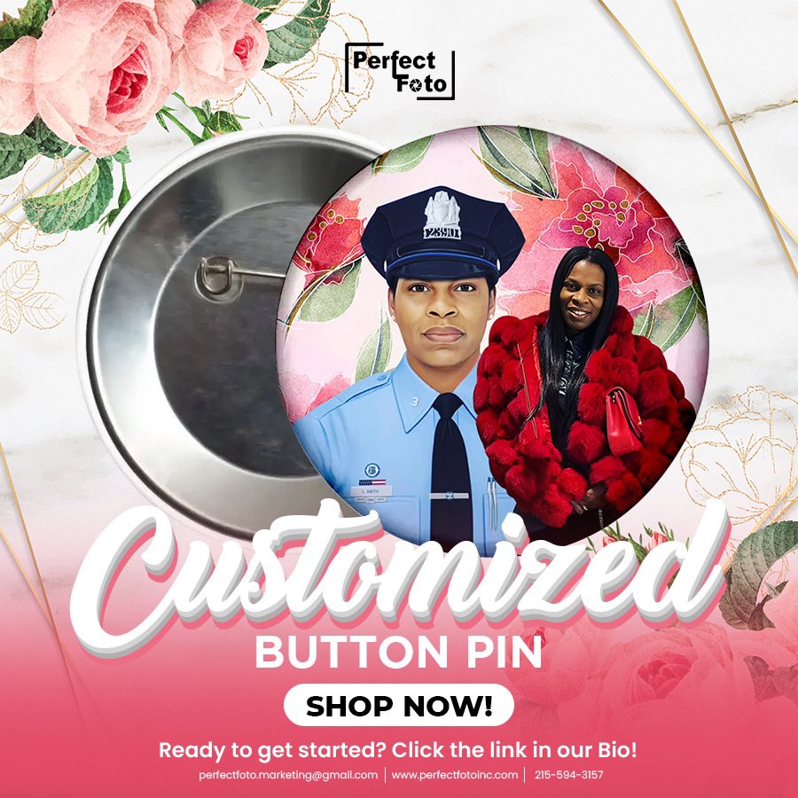 Personalize Your Celebration with Perfect Foto's Customized Button Pins! Suitable for any occasion, these pins add a special touch to your event.

#perfectfotopins #custompins #buttonbadges #personalizedpins #eventbadges #occassionpins #uniquebuttons #badgestyle