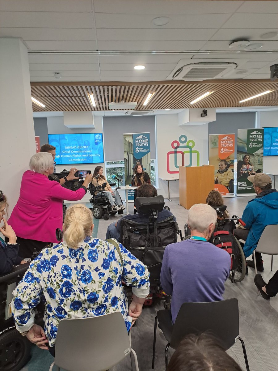 Delighted to be attending the @IrishWheelchair launch of their #HomeTruths housing campaign at the @_IHREC offices today.