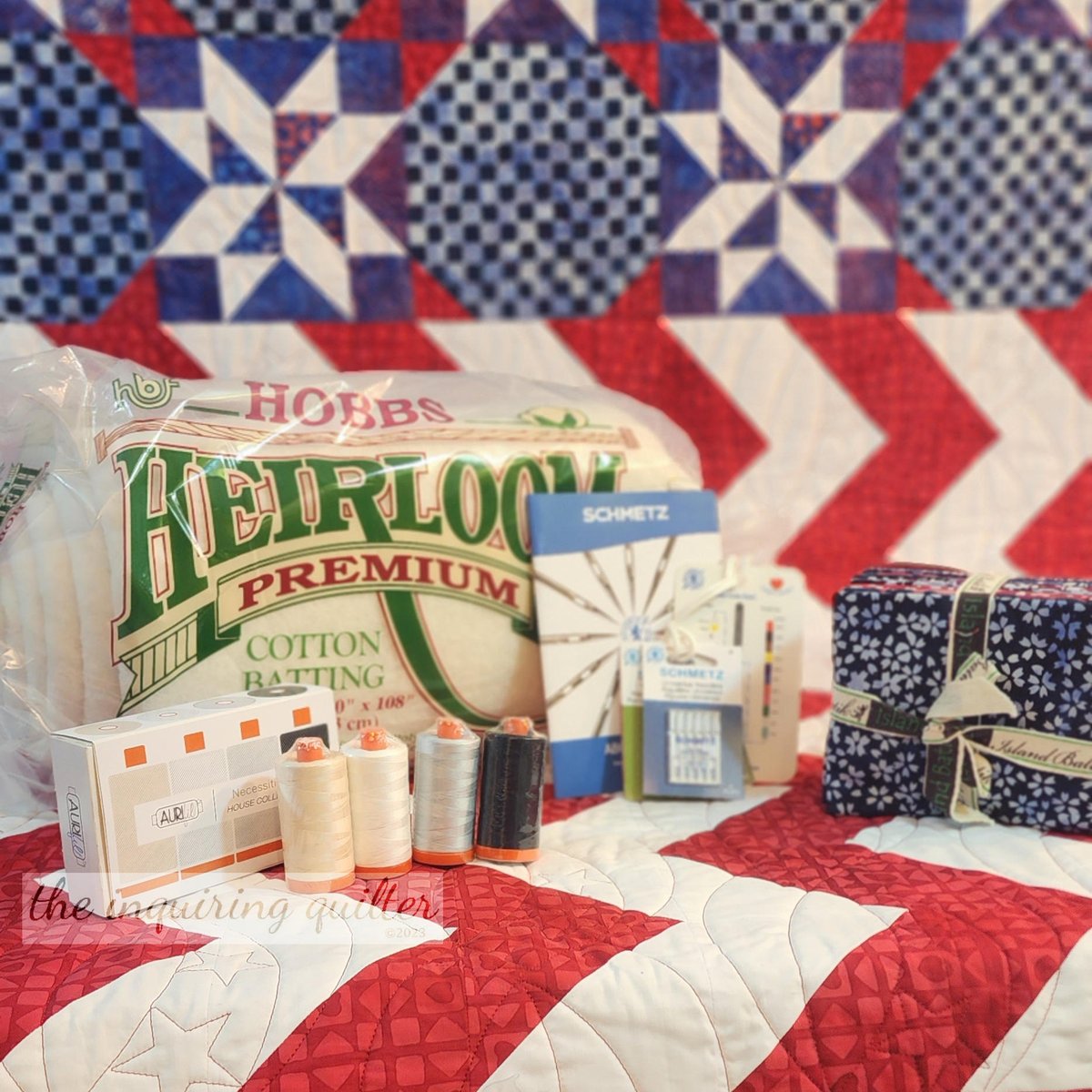 Last week we made the Wave blocks for Patriot. This quilt is so easy to make and perfect for your favorite veteran. It's not to late to join us and enter for prizes!

inquiringquilter.com/patriot-quilt-…

#inquiringquilter #patriotqal #patriotquilt