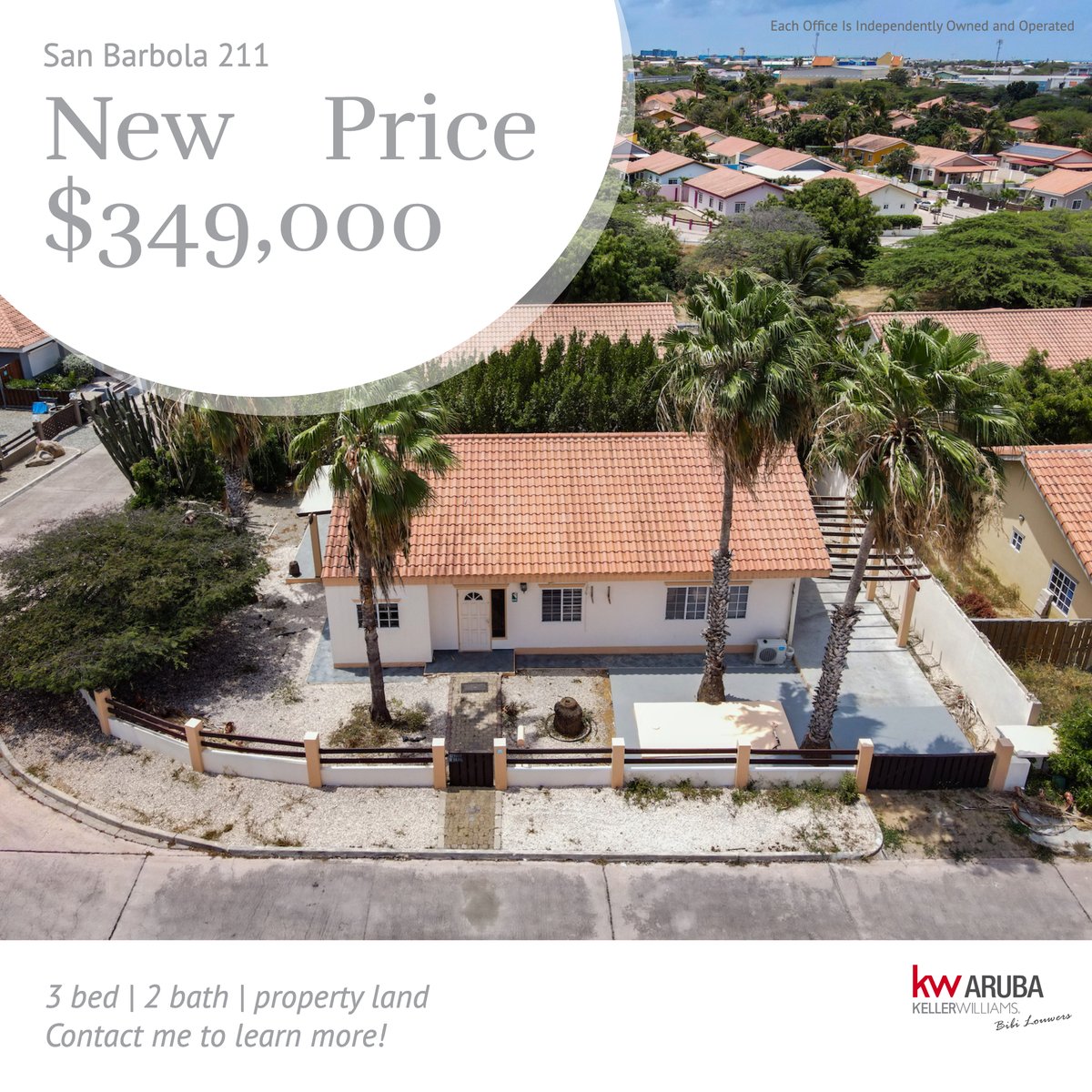 🌴🏠 Just Reduced! 🏠🌴
.
🛏️ 3 Bedrooms
🛁 2 Bathrooms
🌳 505m² of Property Land
kw-aruba.com/listings/san-b…
.
Contact us for more details and to schedule a viewing. 🏖️🌅
.
#RealEstate #ArubaProperty #ReducedPrice #SanBarbola #Oranjestad #ArubaRealEstate