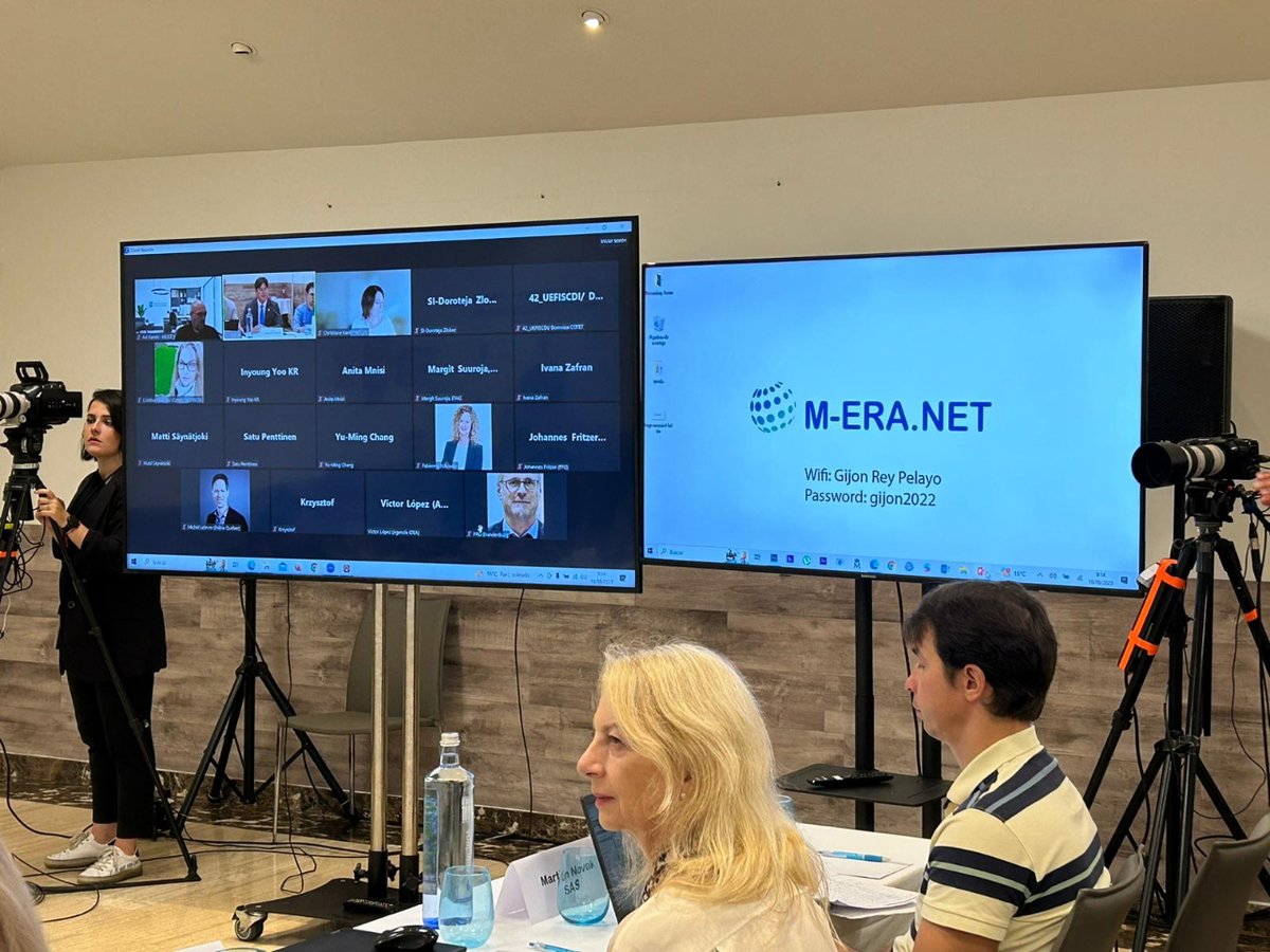 Esta mañana estamos organizando y participando en la reunión de @M_ERA_NET que coordina las actividades de investigación e innovación en tecnologías de materiales. #Asturias es la región anfitriona durante hoy y mañana.