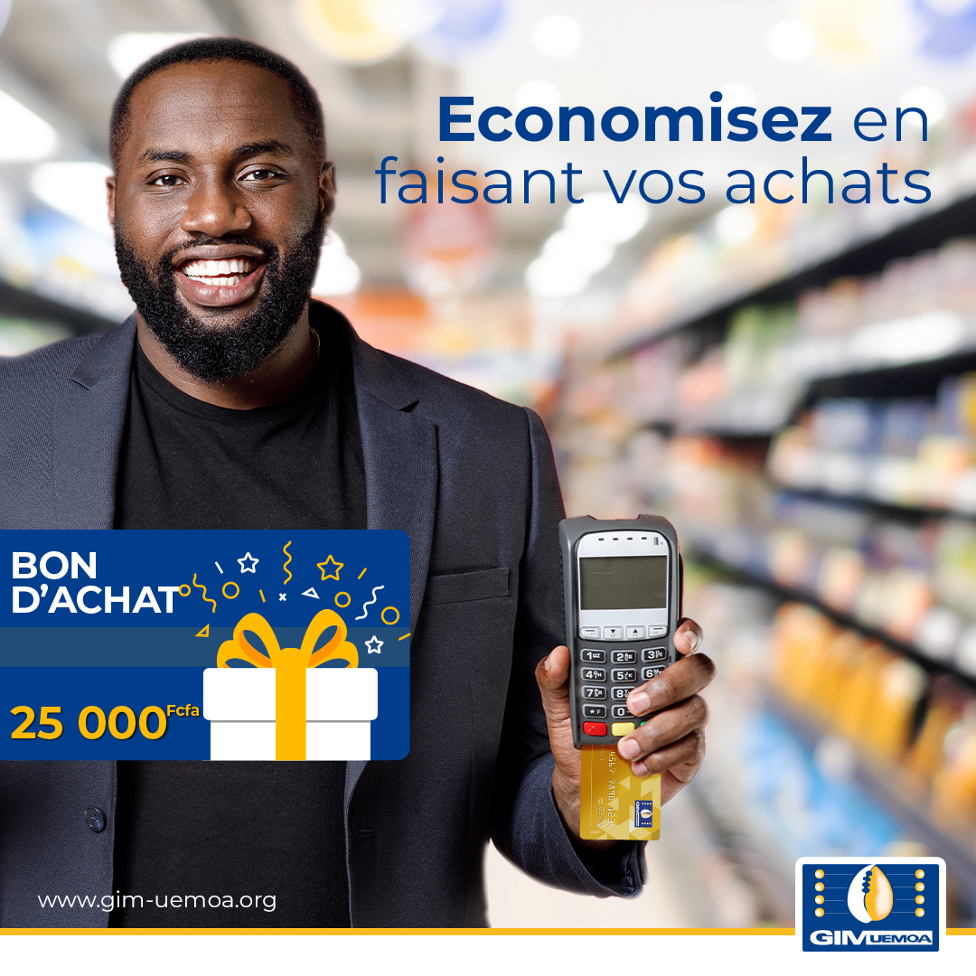 gimuemoa's tweet photo. 🎁 Envie de vous faire plaisir ?

Nos cadeaux n'attendent que vous !
Effectuez vos achats avec votre carte bancaire et recevez des bons d’achat d'une valeur de 25 000 FCFA

GIM-UEMOA,
Fier d’appartenir à un réseau africain

#CartesBancaires
#GIMUEMOA
#Paiement https://t.co/I81pOO8al1